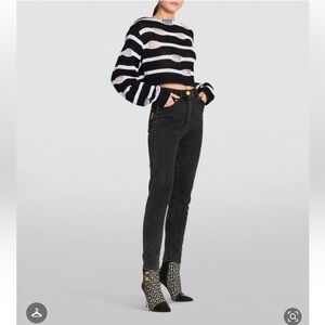 Balmain Black Slim Fit Denim Jeans